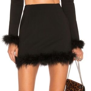 NBD destiny feather trim skirt | New with tag | Size small